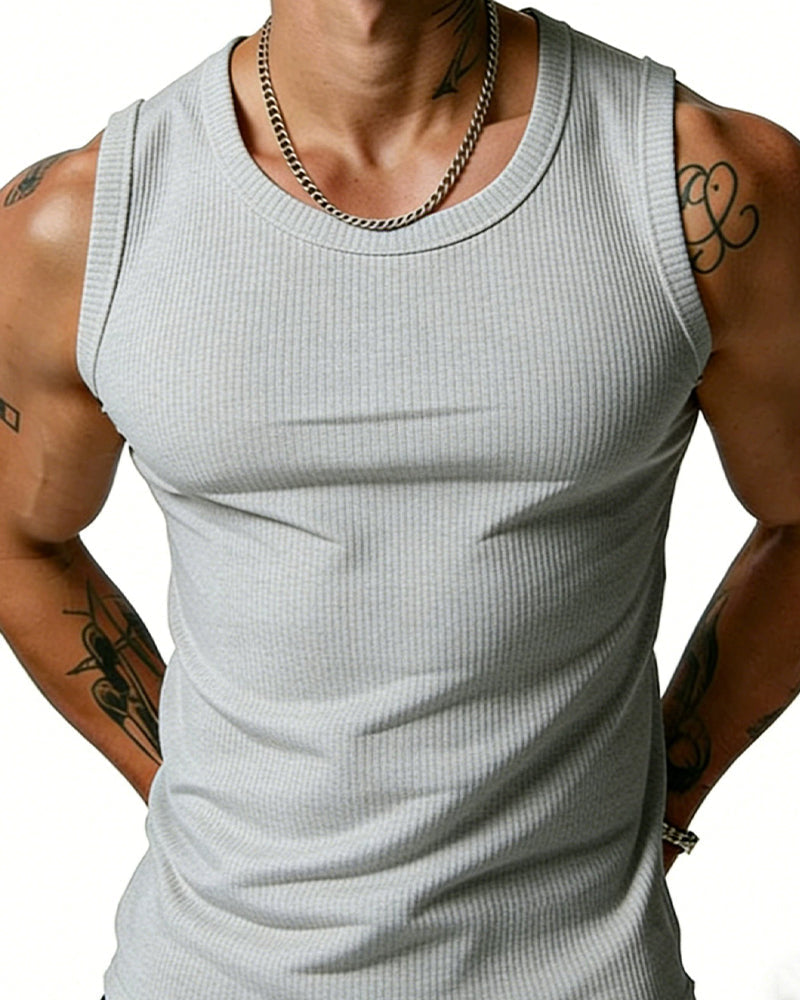 Tanktop Herren Gerippt Racerback