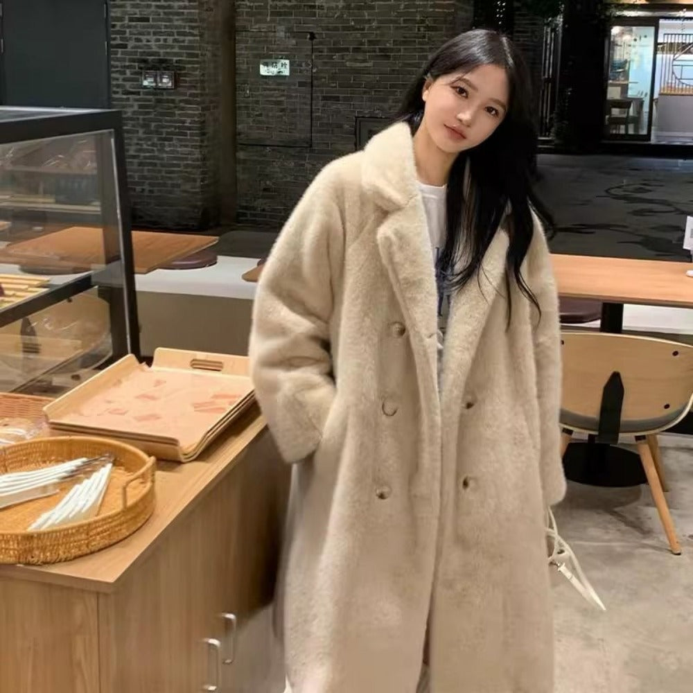 Oversized Faux Fur Coat for Women - Marisa