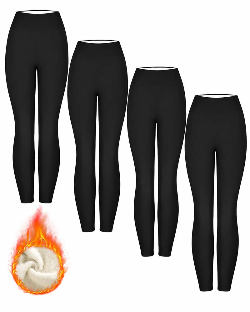 Winter Dick Hohe Taille Warme Leggings Yogahosen