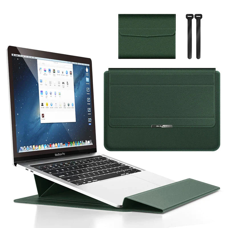 Universelle wasserdichte Multifunktions-Notebooktasche von 11 bis 17 Zoll Grün