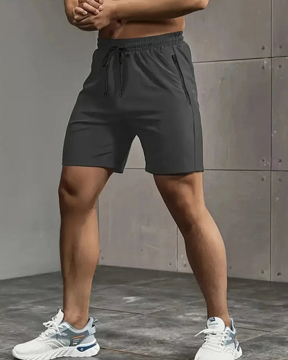 Herren Shorts Schnelltrocknend Reißverschlusstasche Sportlich