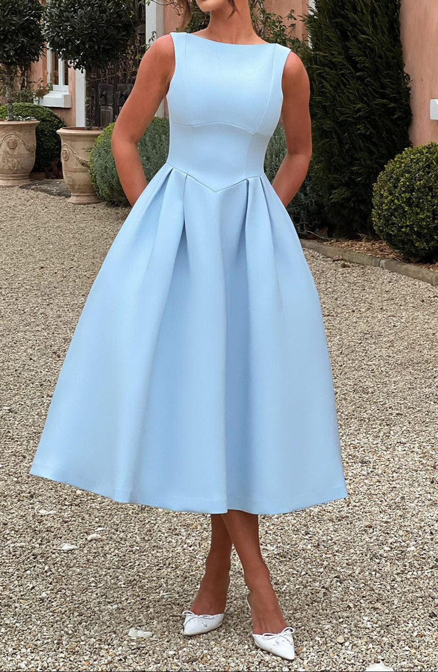 Marisa Midikleid - Blau