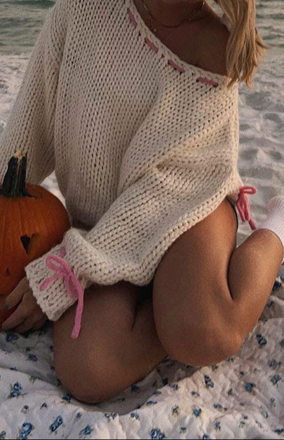 Ravenna Cremefarbener Pullover