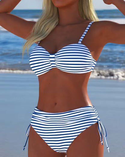 Bikini Einfach Mode Streifen