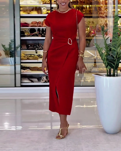 Kleid Elegant tailliert Schlitz