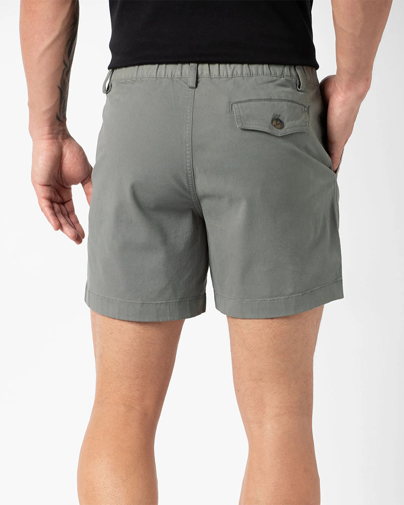 Shorts reine Farbe elastische Taille casual