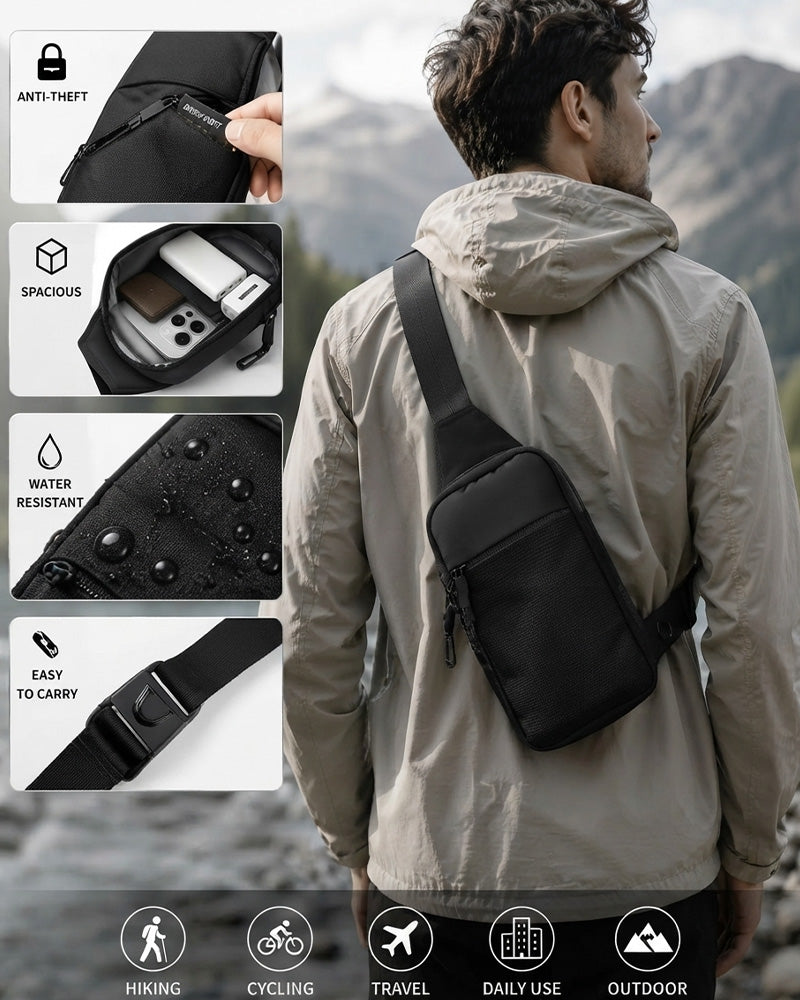 Diebstahlsichere Everyday-Slingbag – Leichter Crossbody-Reiserucksack