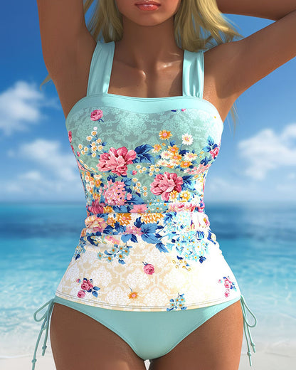 Tankini Badeanzug Monet Garten Stil