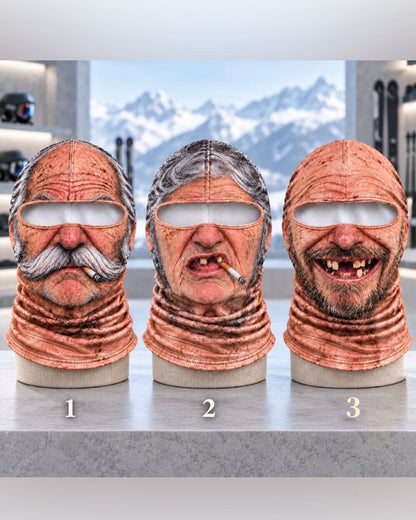 Maske Lustig 3d Mürrischer Alter Mann Ski
