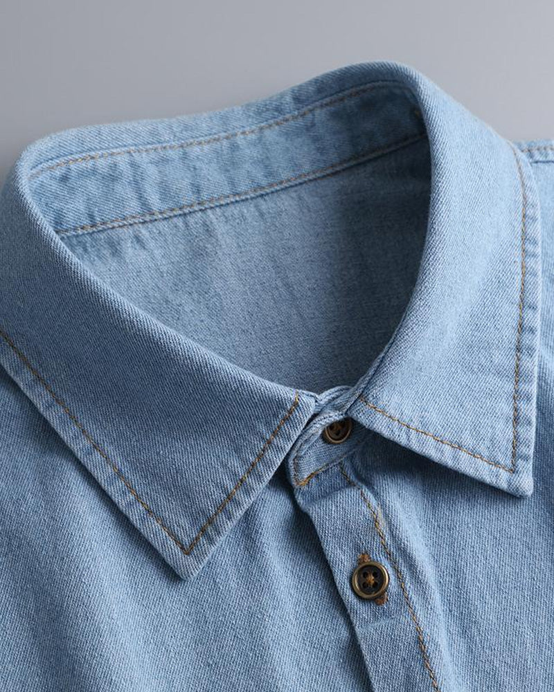 Kragen Klassisch Edgy Denim Falsch