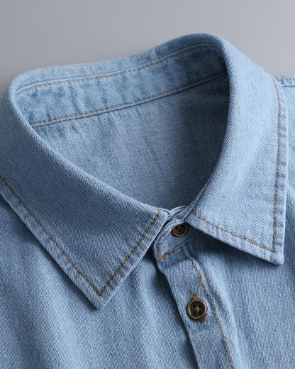 Kragen Klassisch Edgy Denim Falsch