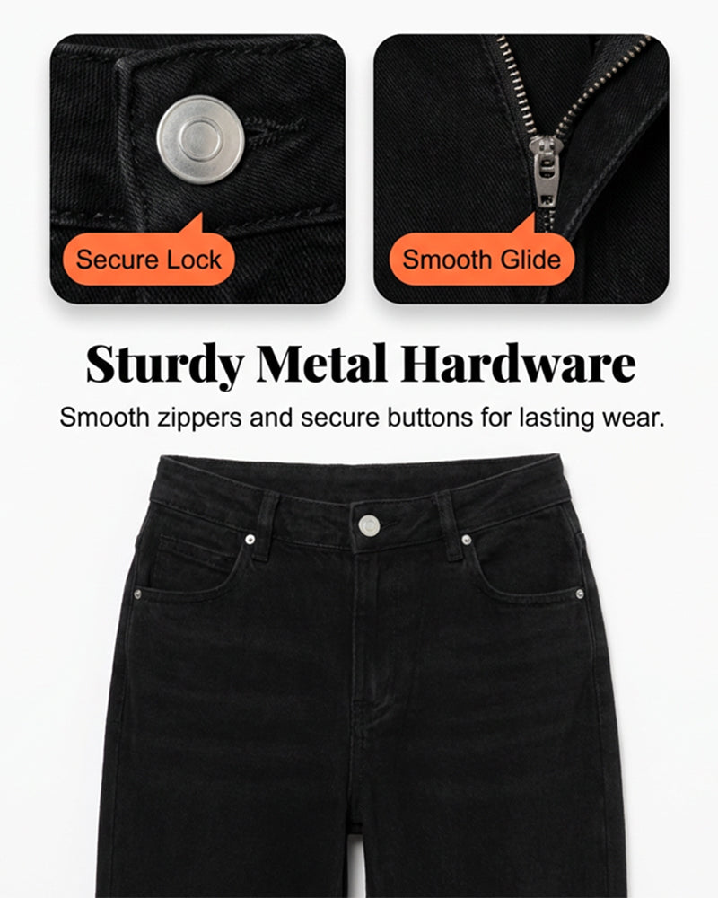 Jeans Locker Gerades Bein