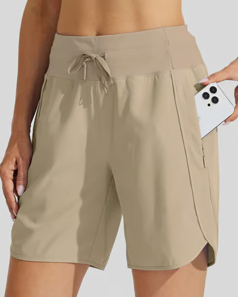 High-Waist-Shorts mit Bauchkontrolle, athletisch