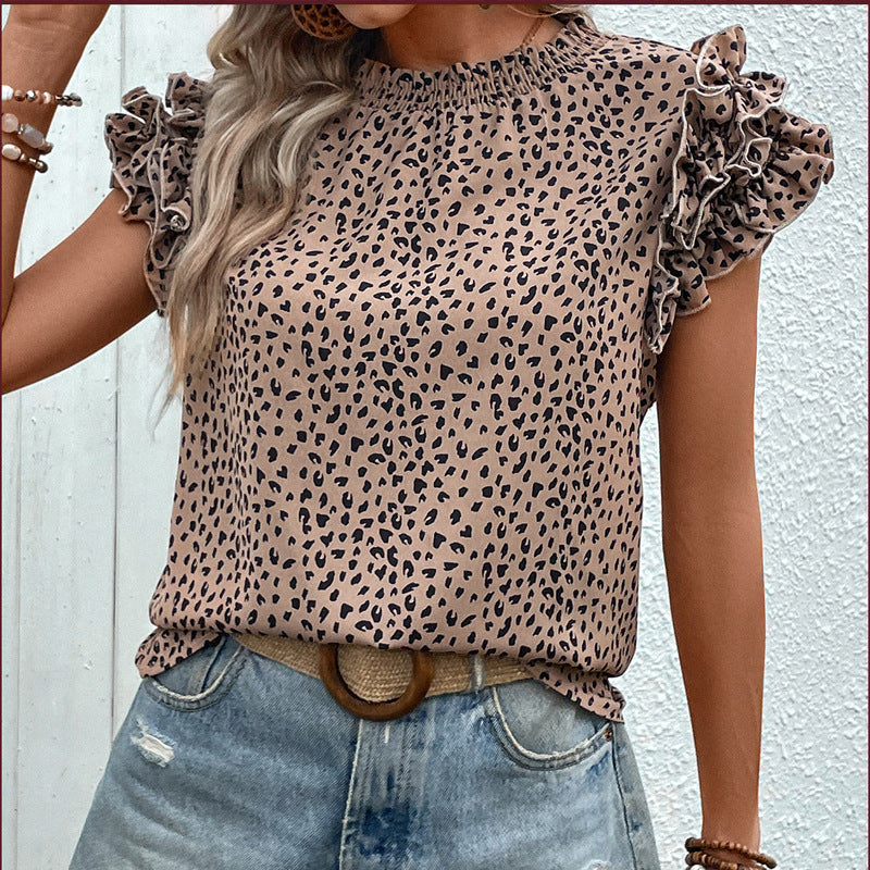 Bluse 'Chari' mit Leopardenmuster