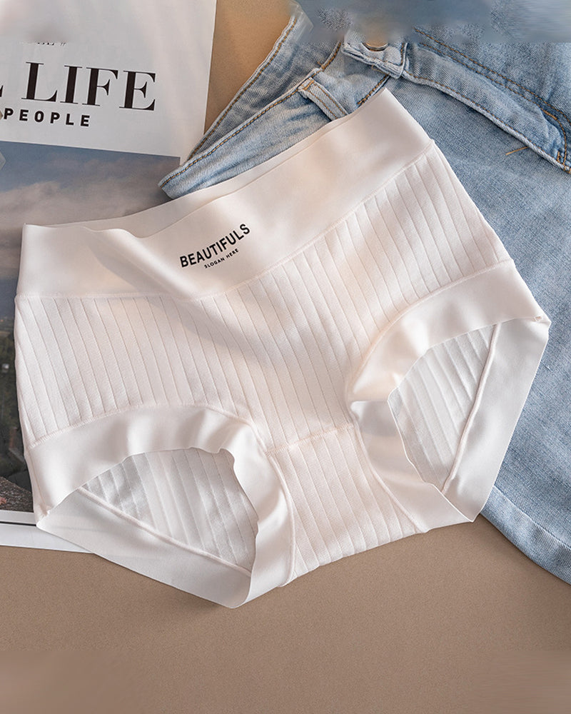 Long-Staple Cotton High Waist Briefs