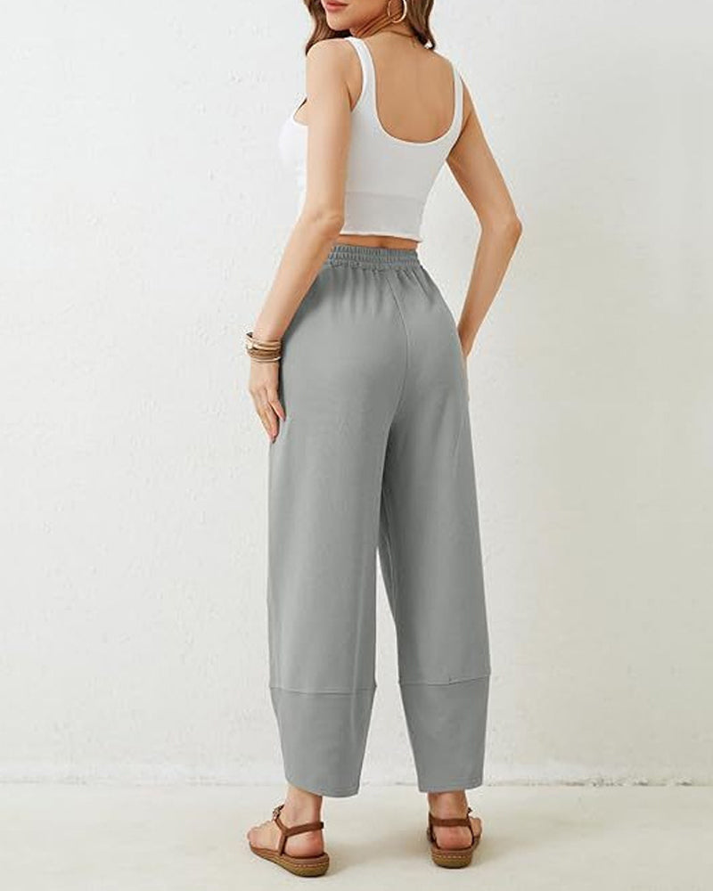 Hose Damen Haremshose Weites Bein