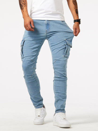 Hellblaue Cargo Jeans - Leon