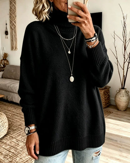 Pullover Hoher Hals Locker