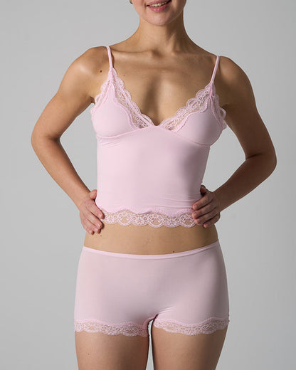 Set leichte Spitzen-Camisole und Slip