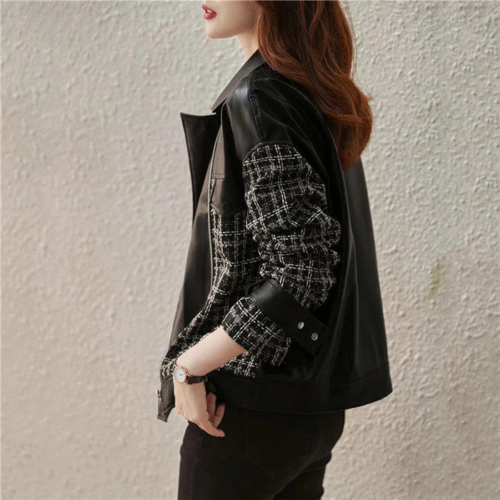 Locker lässig Ledermantel