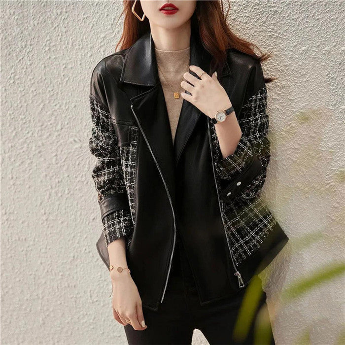 Locker lässig Ledermantel