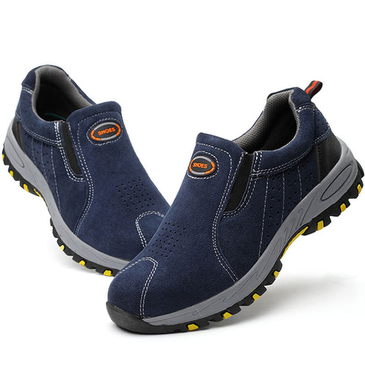 Groovywish Männer Orthopädische Schuhe Wildleder Anti-Punkt Sicherheit Stiefel