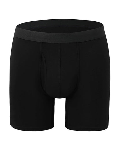 Herren Einfarbig Bambusfaser Dehnbare Boxershorts, Atmungsaktive Bequeme Unterwäsche Für Den Täglichen Gebrauch, Lässige Herren Unterwäsche Für Alle Jahreszeiten