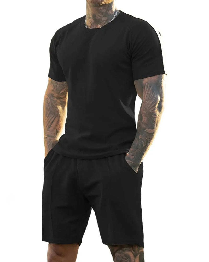 Set Rundhals Casual Sportlich