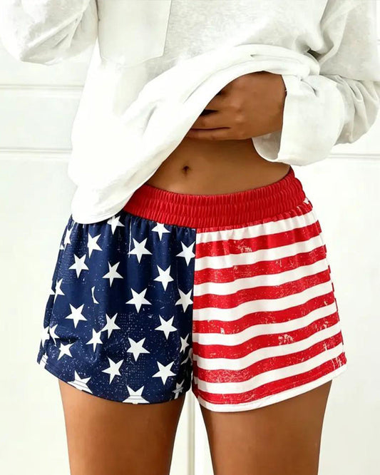 Hose Flagge Print Sport