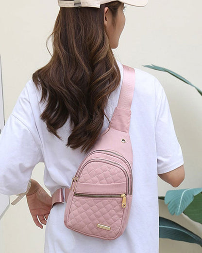 Tasche Damen Mode Bestickt Gesteppt Brust