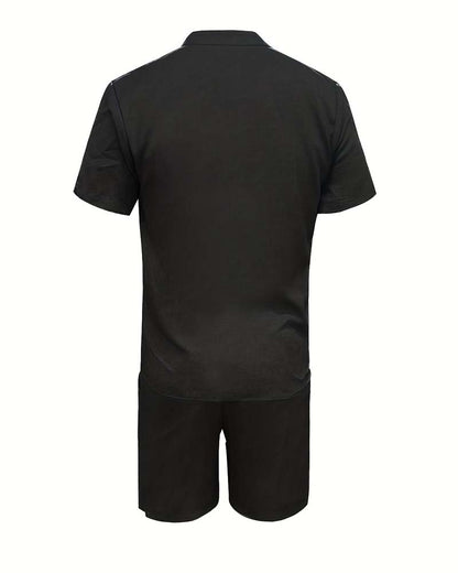 Herren Set Kurzarmhemd Und Shorts