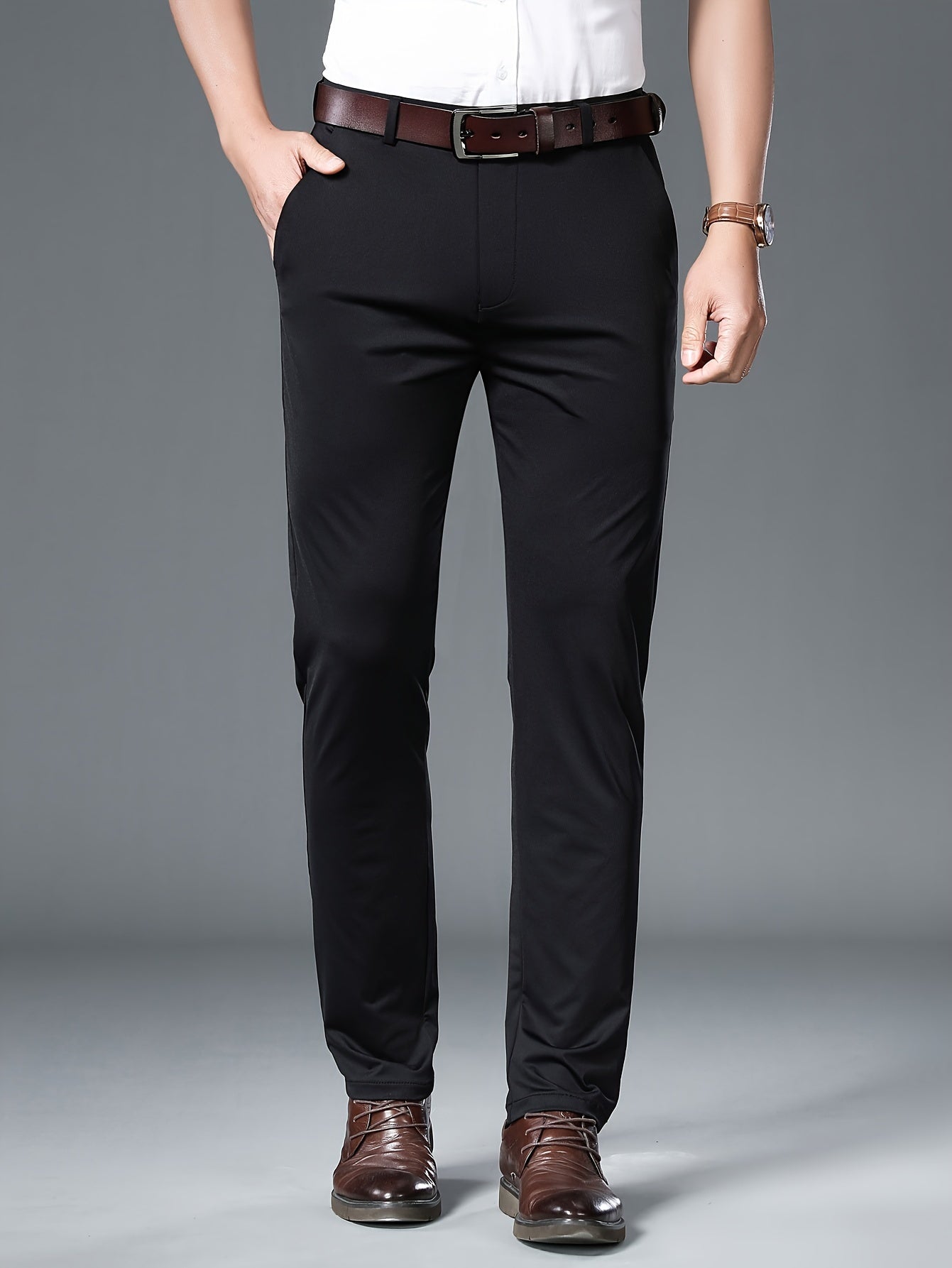 Navy blue casual pants - Adrian