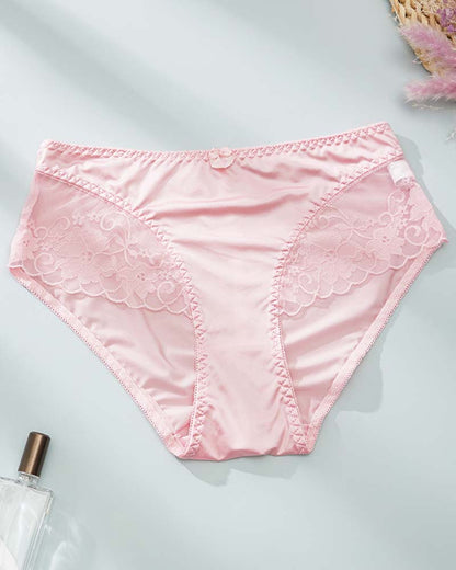 Unterhose Damen Elegant Satin Spitze