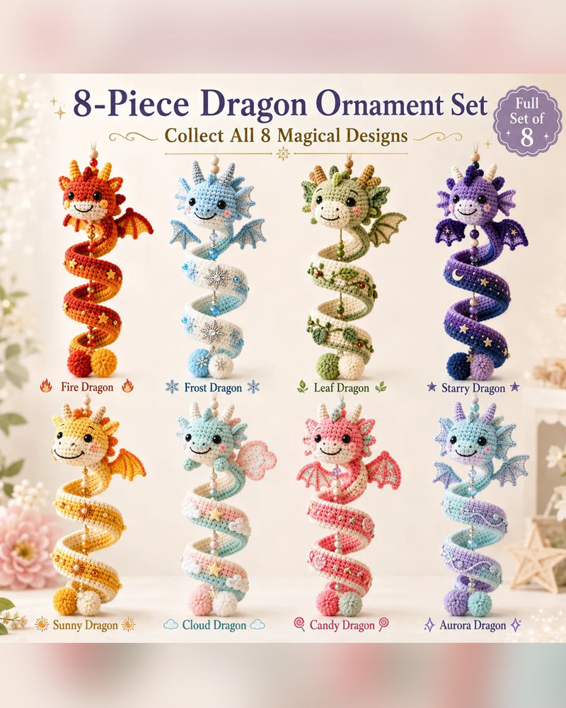 🐉 Anfängerfreundliches DIY-Set für ein verzaubertes Drachen-Spiral-Hängeornament | Komplettset inklusive aller Werkzeuge und einer Schritt-für-Schritt-Anleitung 💕