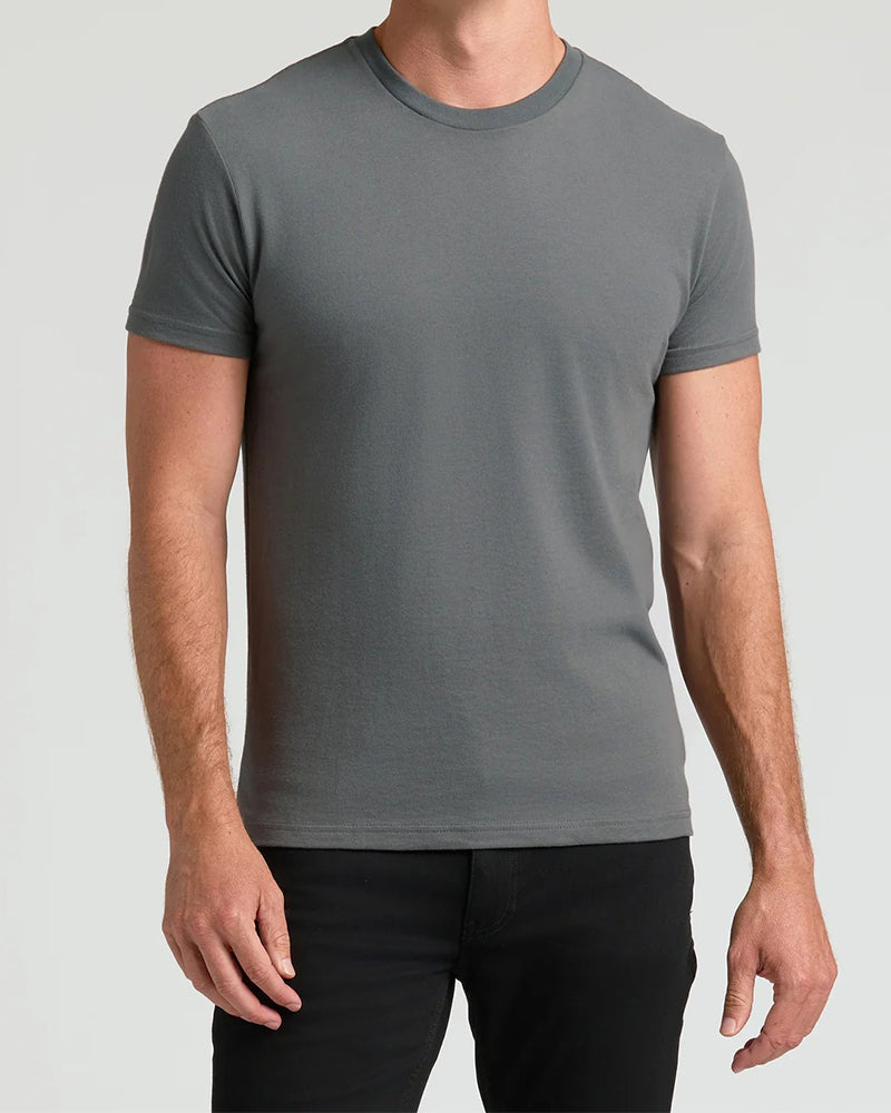 Top Herren Unifarben Kurzarm