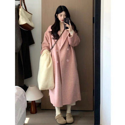 Double Breasted Long Overcoat for Women - Camilla