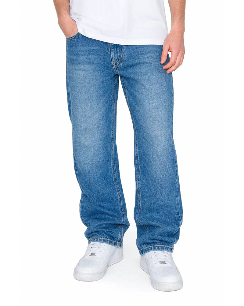 Herren Hose Alles Passt Einfarbig Denim