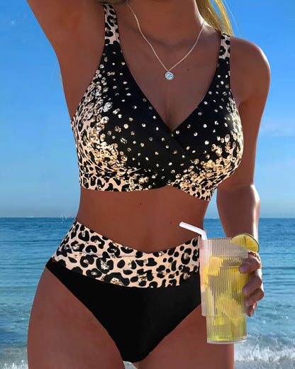 Bikini Bralette Leopardenmuster