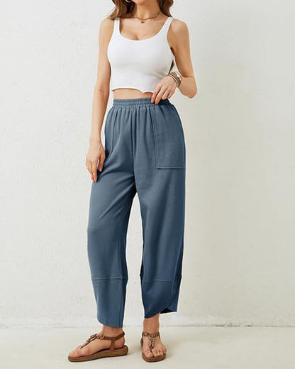 Hose Damen Haremshose Weites Bein