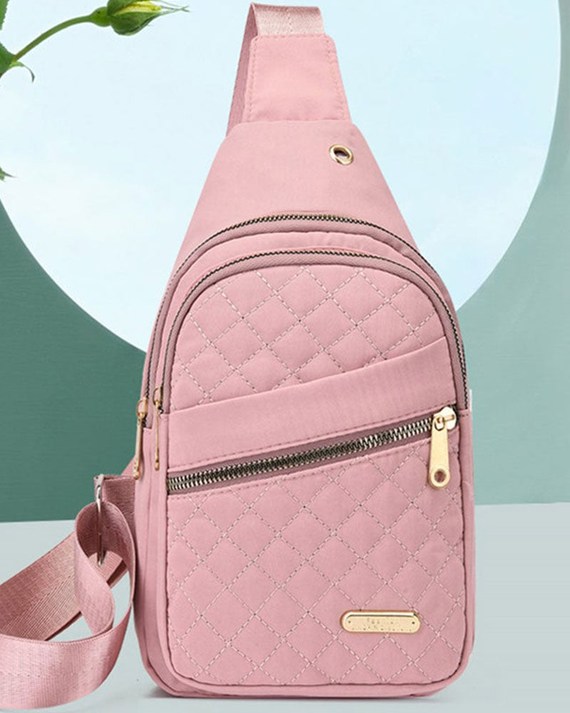 Tasche Damen Mode Bestickt Gesteppt Brust