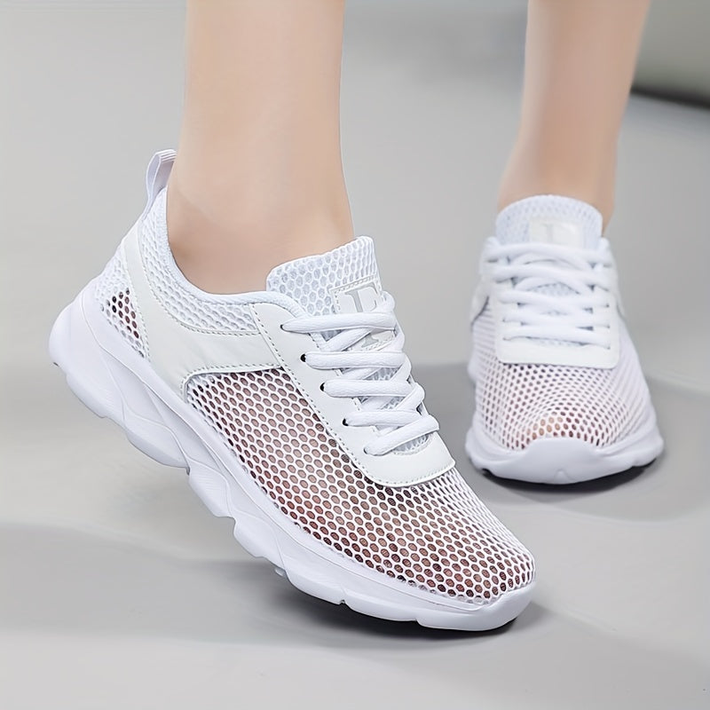 White mesh sneakers - Anna