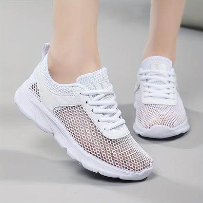 White mesh sneakers - Anna