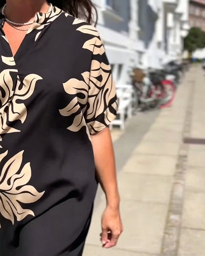 Kleid Botanischer Druck Shift