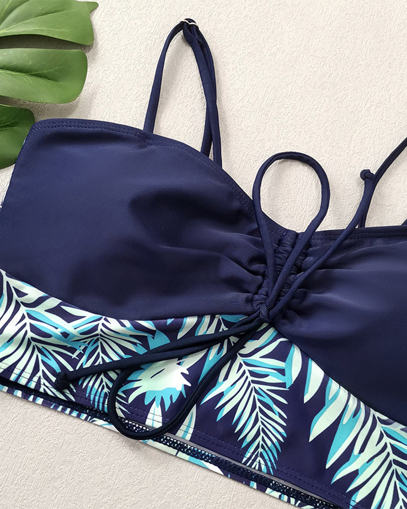 Bikini Hochtaillierte Boyleg Gedruckt