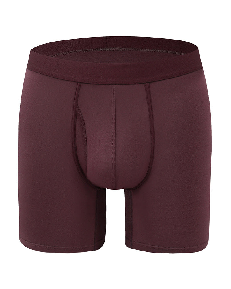 Herren Einfarbig Bambusfaser Dehnbare Boxershorts, Atmungsaktive Bequeme Unterwäsche Für Den Täglichen Gebrauch, Lässige Herren Unterwäsche Für Alle Jahreszeiten
