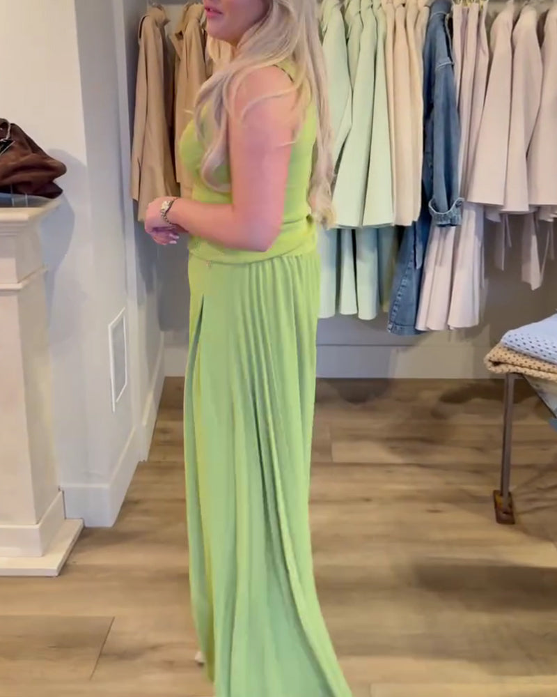 Hose Mode Hohe Taille Weit Geschnitten