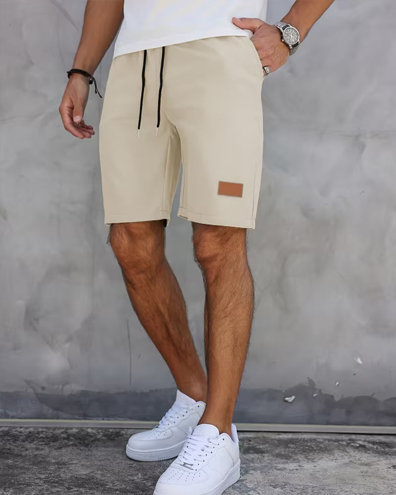 Shorts Leder Etikett Lässig