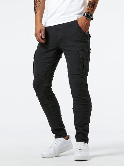 Grey Cargo Jeans - Max