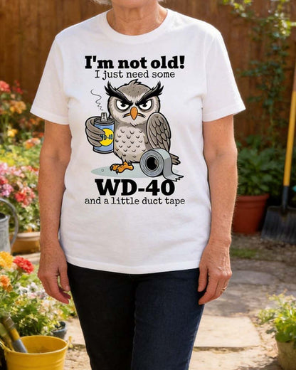 T-Shirt Eule Lustig Einfarbig Lässig