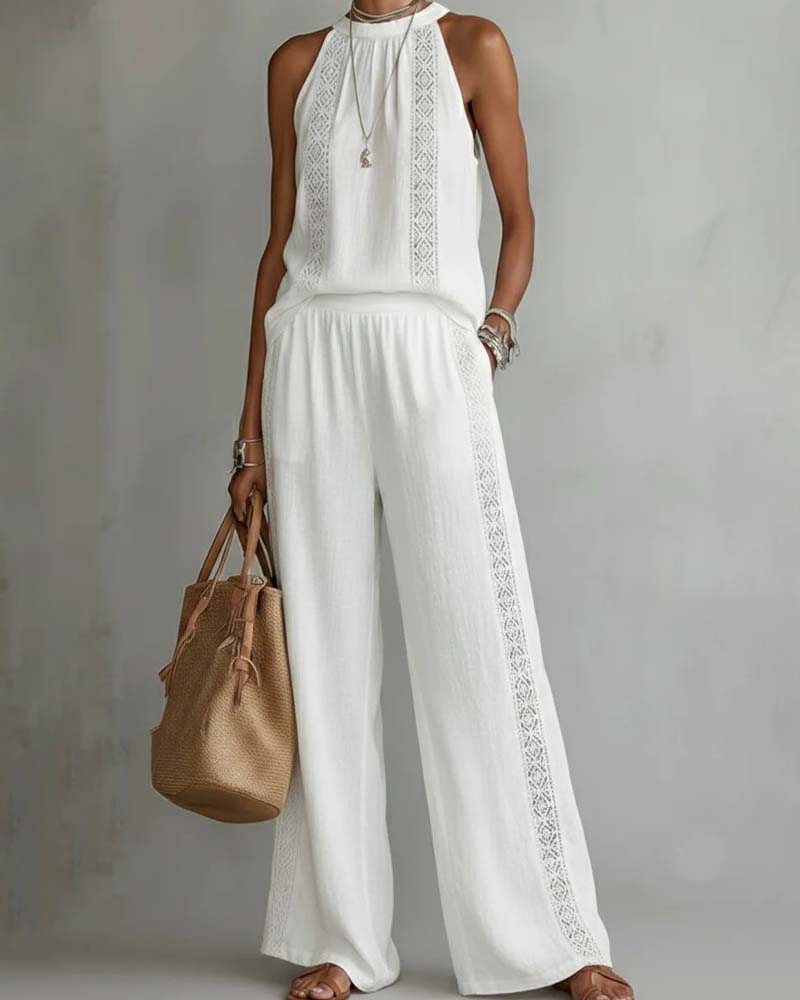 Zweiteiliger Set Hollow Out Halter
